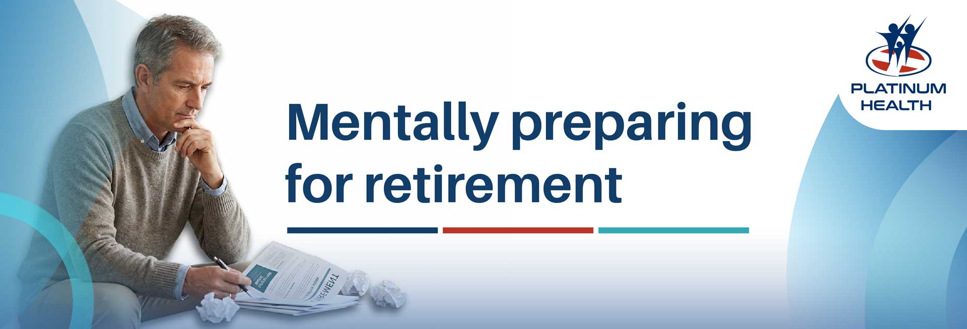 Man reflecting on retirement planning for a Platinum Health Employee Assistance Programme article about mentally preparing for retirement.