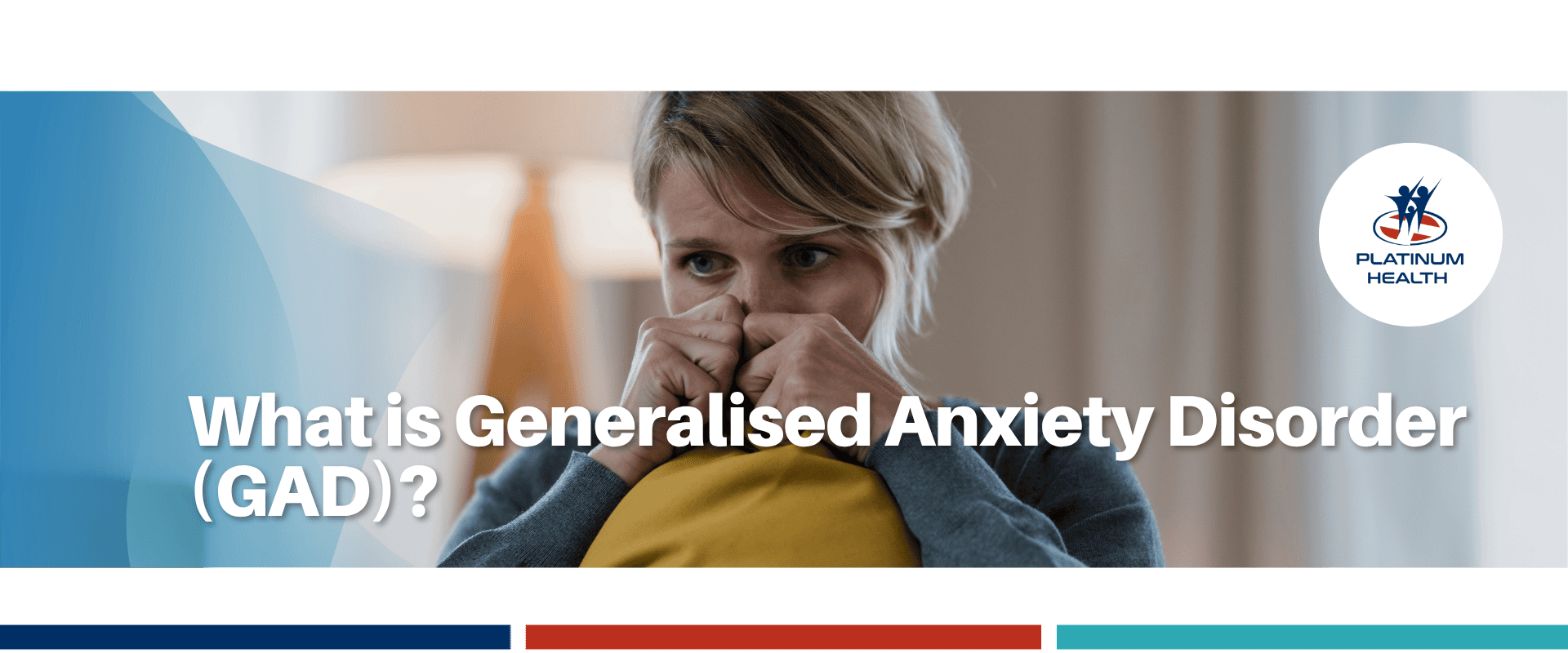 Person covering mouth with hands showing anxiety and stress generalised anxiety disorder concept
