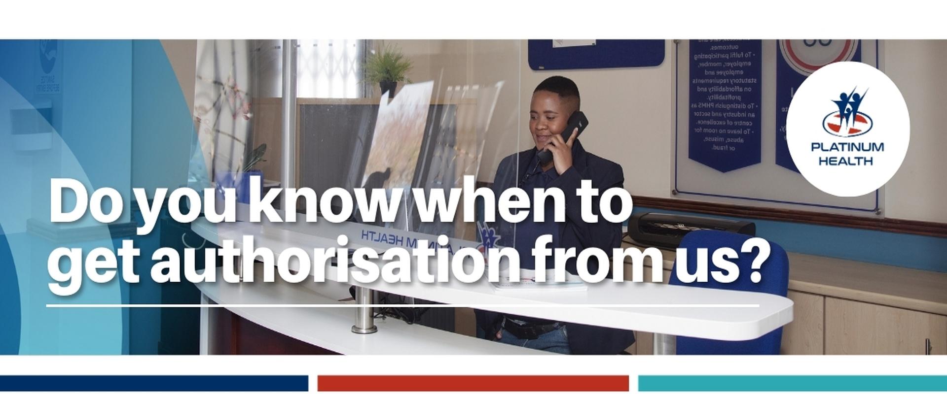When to get medical procedure authorisation from Platinum Health
