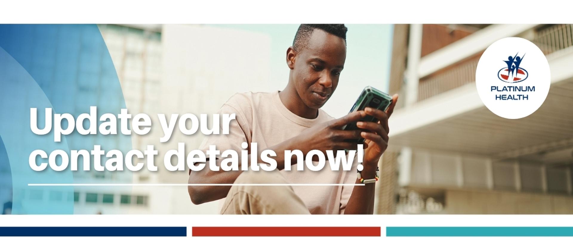 Platinum Health reminder to update member contact information